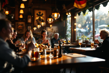 Allgemein übliches AV-Konzept für die Gastronomie